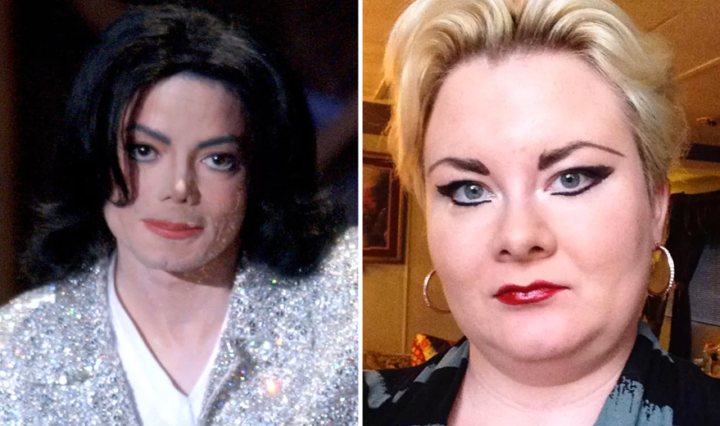 Marilyn Monroe (fake) e Michael Jackson