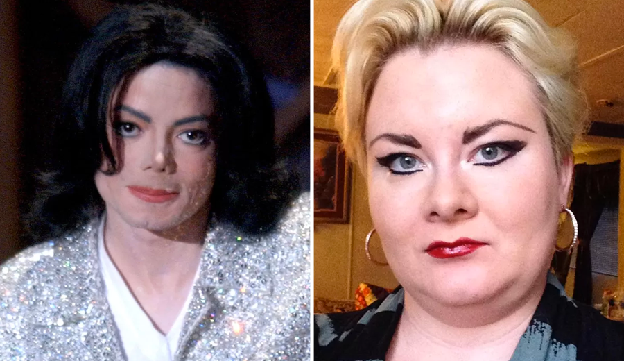 Marilyn Monroe (fake) e Michael Jackson